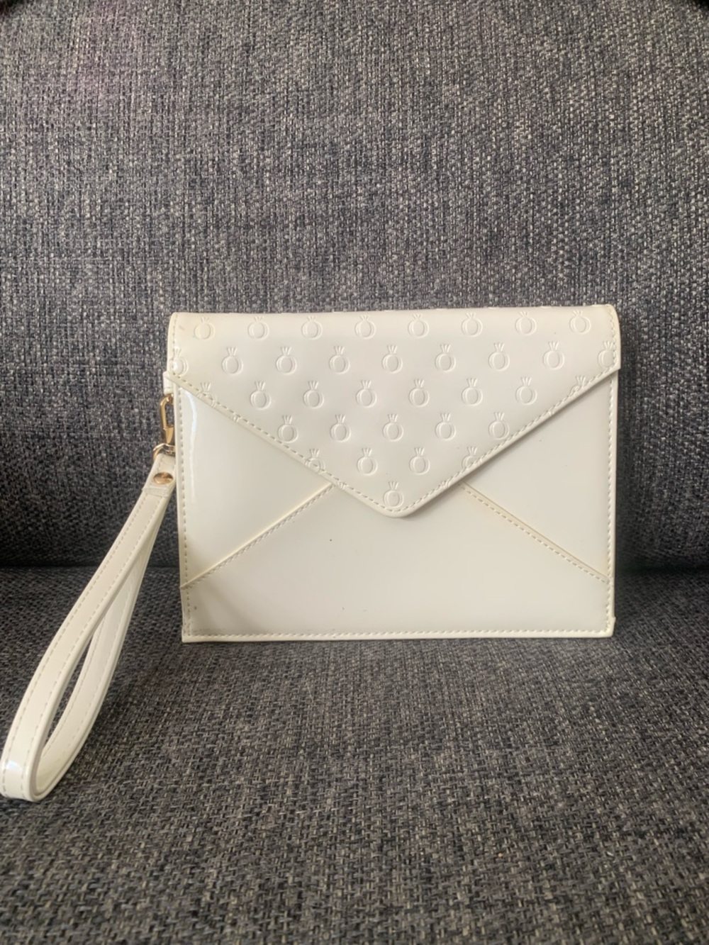 Pandora Cream Envelope Wristlet Clutch